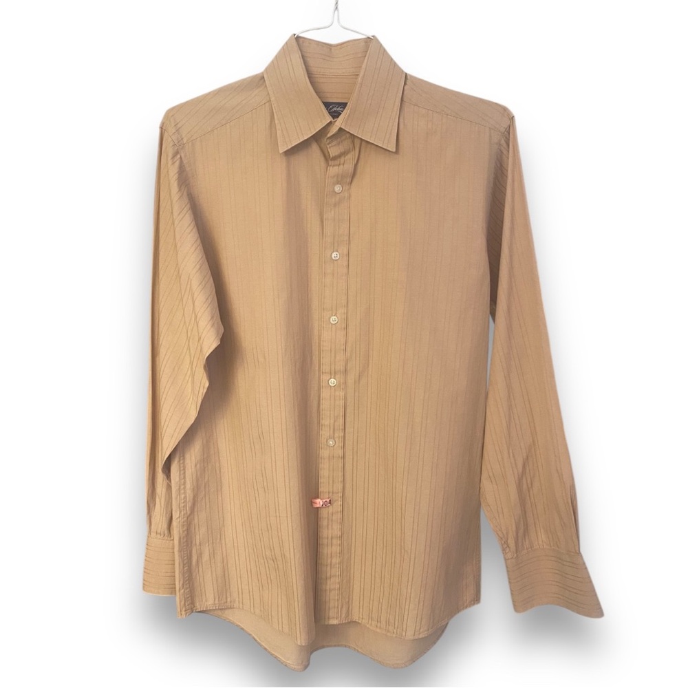 Sean John Tan Dress Shirt Size 15.5, 34/35 Classic